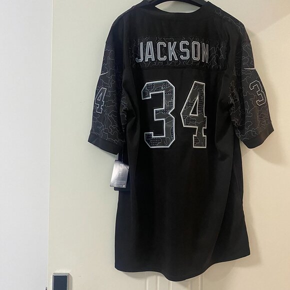 Black BO Jackson Las Vegas Raiders Jersey #34 Nike - Picture 7 of 8